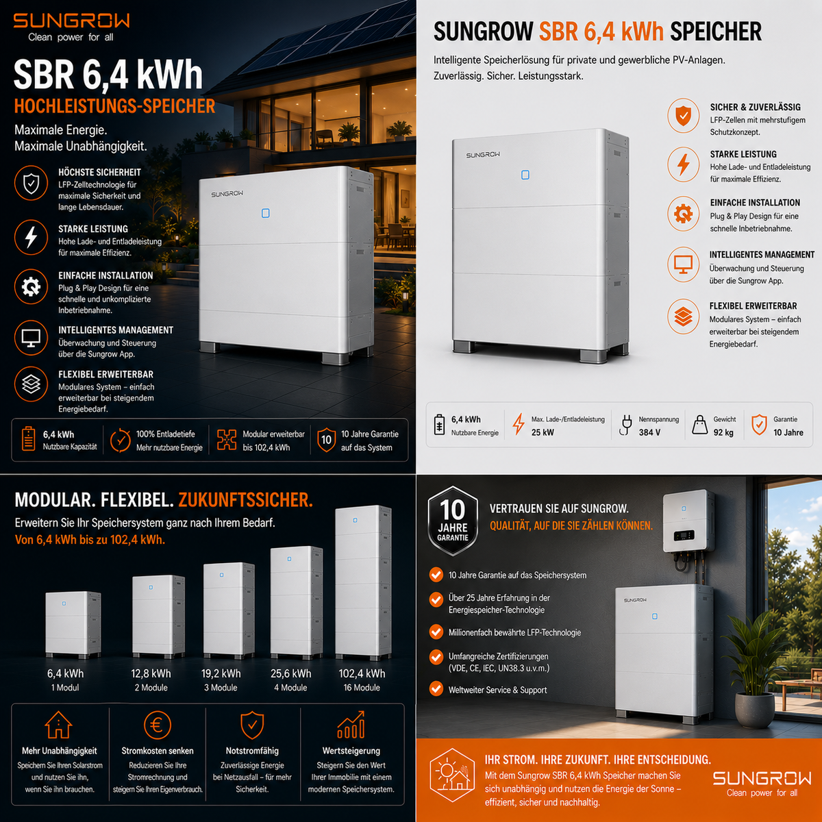 Sungrow SBR 6,4 kWh Speicher