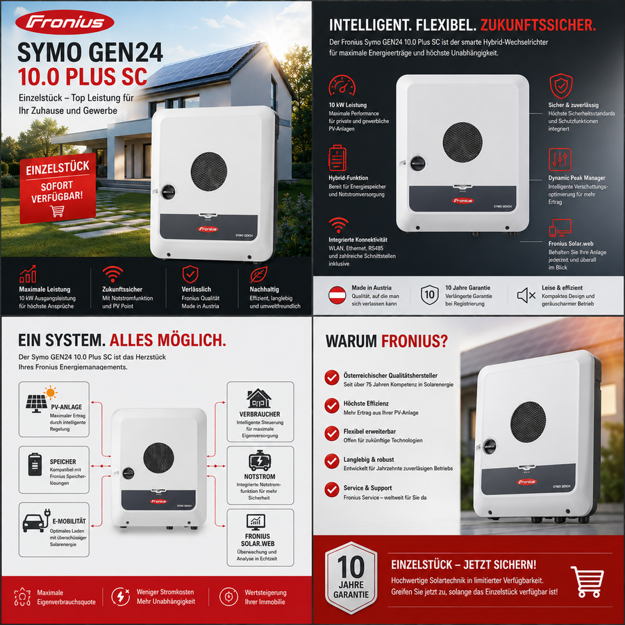 Fronius Symo GEN24 10.0 Plus SC Einzelstück