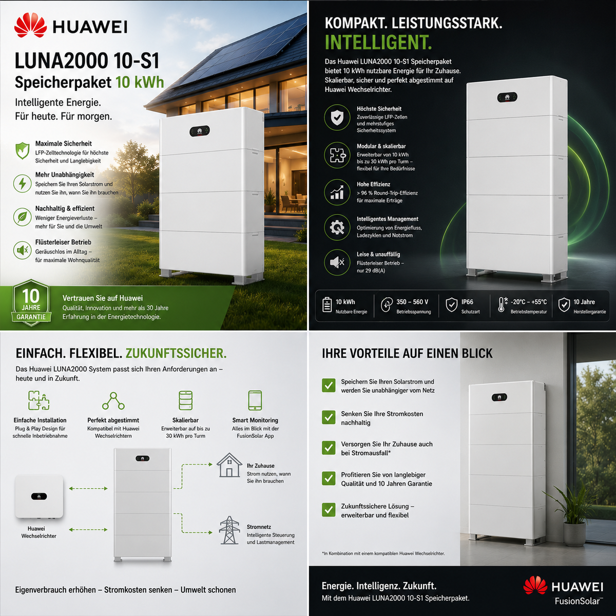Huawei Speicherpaket Batteriespeicher 10kWh LUNA2000 10-S1