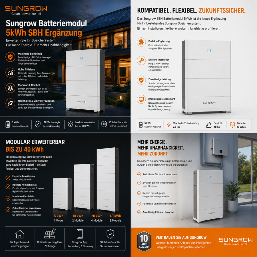 Sungrow Batteriemodul 5kWh SBH Ergänzung