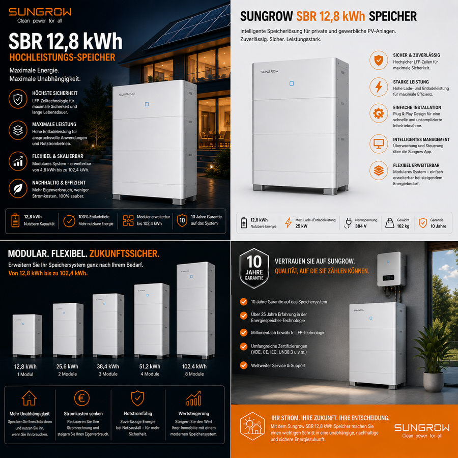 Sungrow SBR 12,8 kWh Speicher