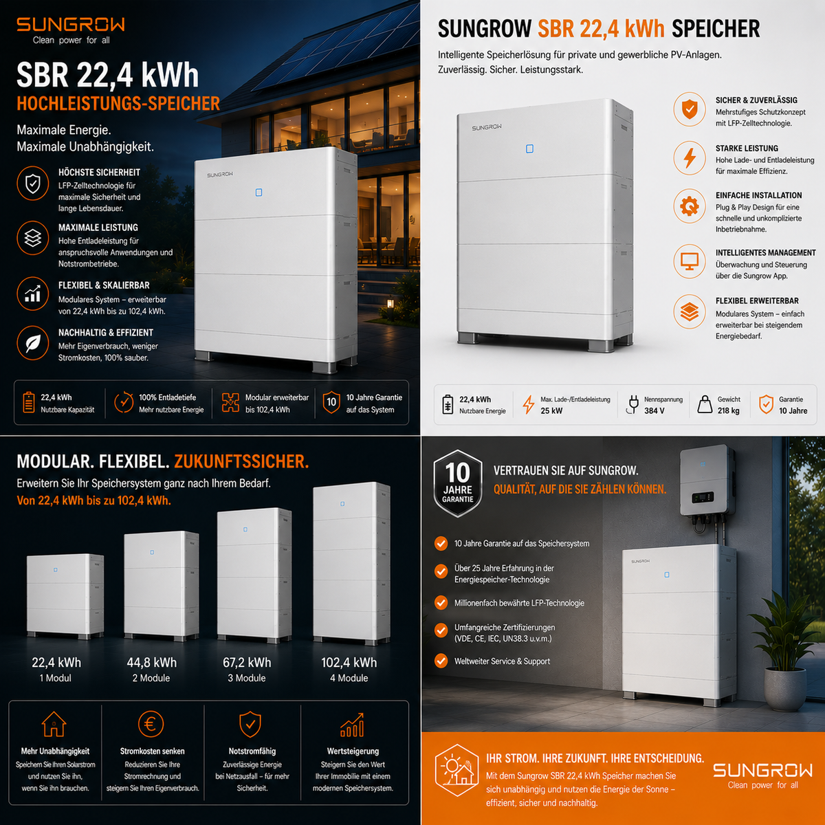 Sungrow SBR 22,4 kWh Speicher