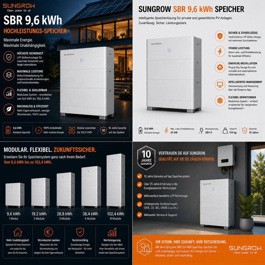 Sungrow SBR 9,6 kWh Speicher
