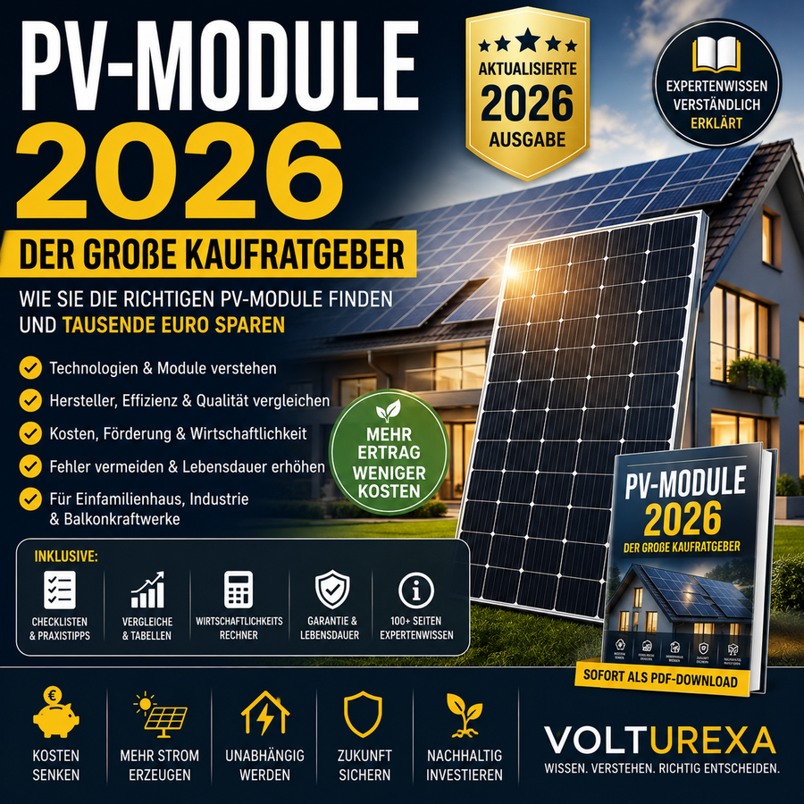 PV-Module 2026 – Der große Kaufratgeber (Digitales E‑Book)